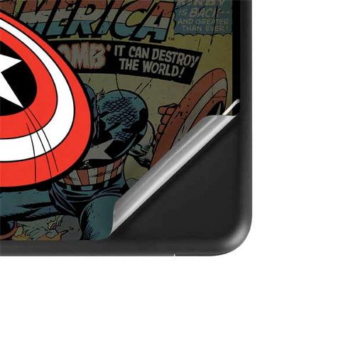 Marvel Classic Comics Captain America Vintage Google Pixelbook Go Skin